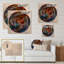 Cercle coloré liquide Flow II - impression moderne sur bois-710068118-710068119