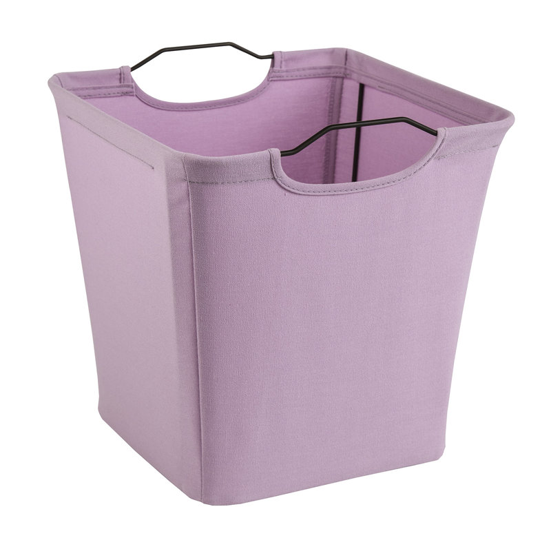 Cubeicals Wire Frame Handle Storage Bin, Light Purple