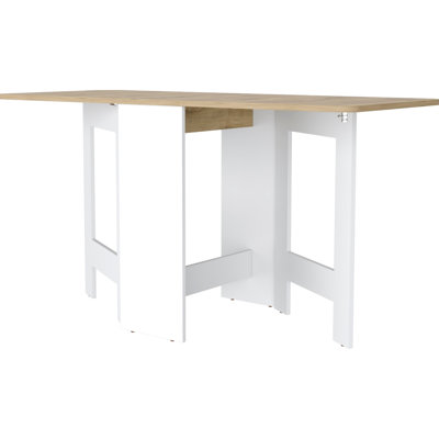 Table pliante - 3 rangements réglables, peu encombrant pour le sous-sol, capacité de 22 lb, pieds robustes dans des styles configurables, espaces de vie compacts, support, base de pieds stable