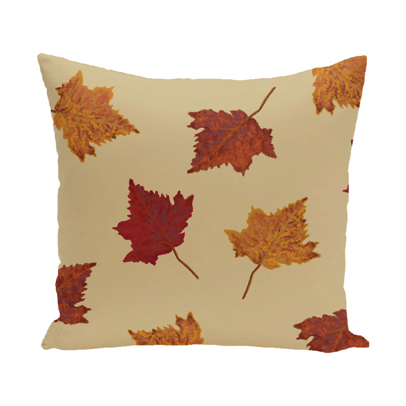 Housse de coussin d'extérieur carré et insert, H 18 po x l 18 po, Or