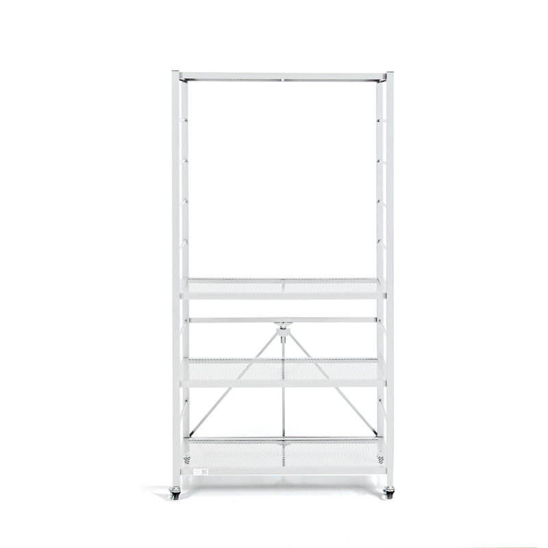  Support de rangement réglable en métal Origami, Blanc