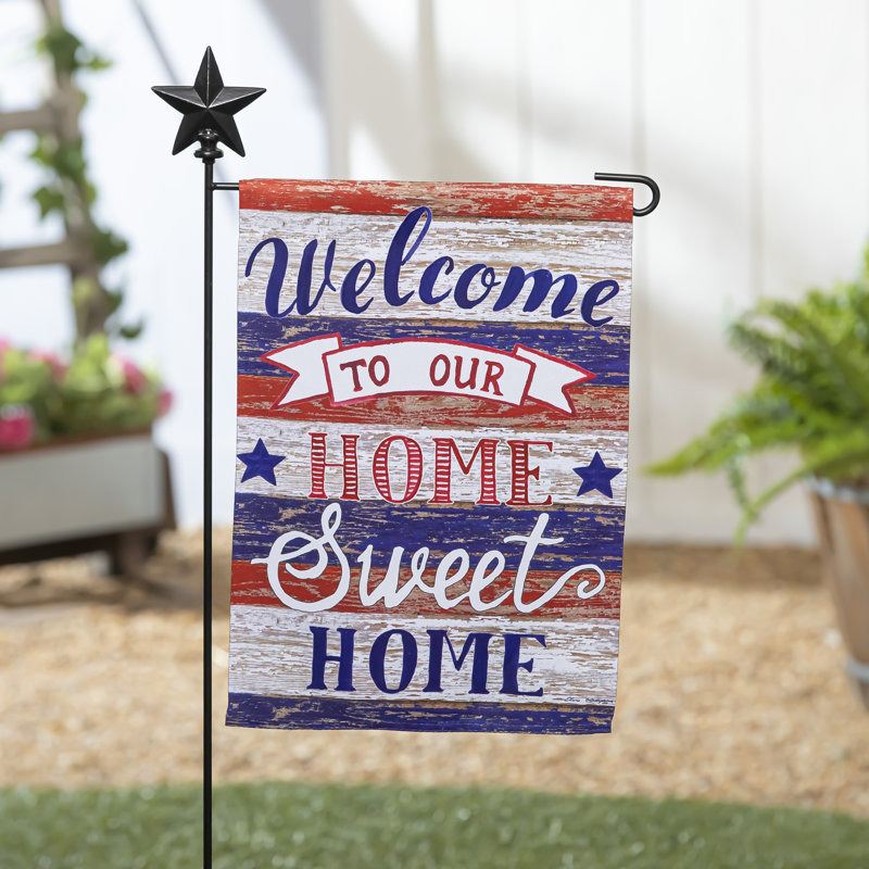 Haja Double Sided 18'' H x 12.5'' W Polyester Garden Flag