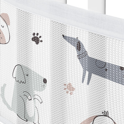 Cartoon Puppy Sweet Jojo Designs + BreathableBaby Breathable Mesh Crib Liner
