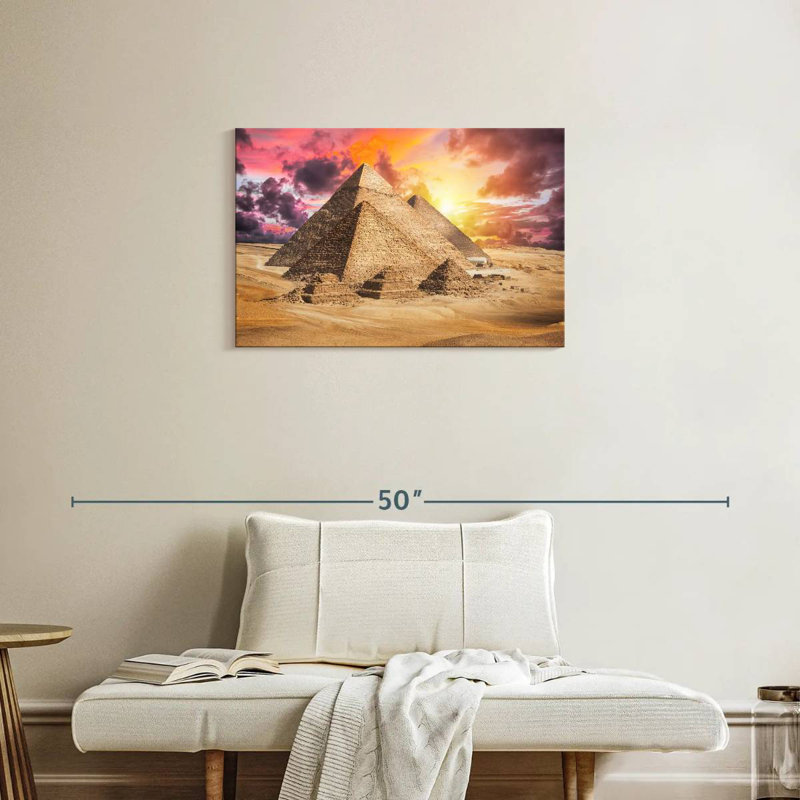 Adella Giza Pyramids Sunset Sky, 20" H x 30" W