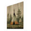 Tipi vert vert sérénité dans la nature II sur bois-690373363