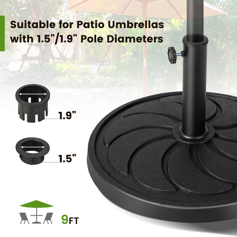 Ailine 40 Lb. Free Standing Umbrella Base