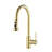 Topcraft Single Handle Single Hole Pull Down Kitchen Sink Faucet With Soap Dispenser-102192959