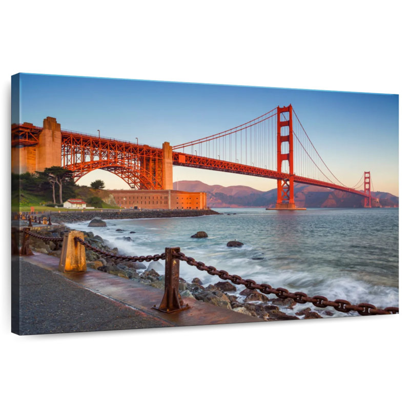 Lilie Golden Gate Bridge At Sunset