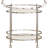 Agnuni Chrome and Glass Bar Cart