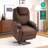 Florien Large Power Lift Recliner Chair with Massage and Heat for Big and Tall Elderly People, 3 Positions, Cup Holders, and USB Ports, Extended Footrest, Fabric-801175650