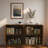 Modern Fluted Sideboard With Adjustable Shelves And Metal Handles-1331650083