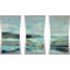 Lagon bleu - peinture sur cadre 3 pièces-100188779