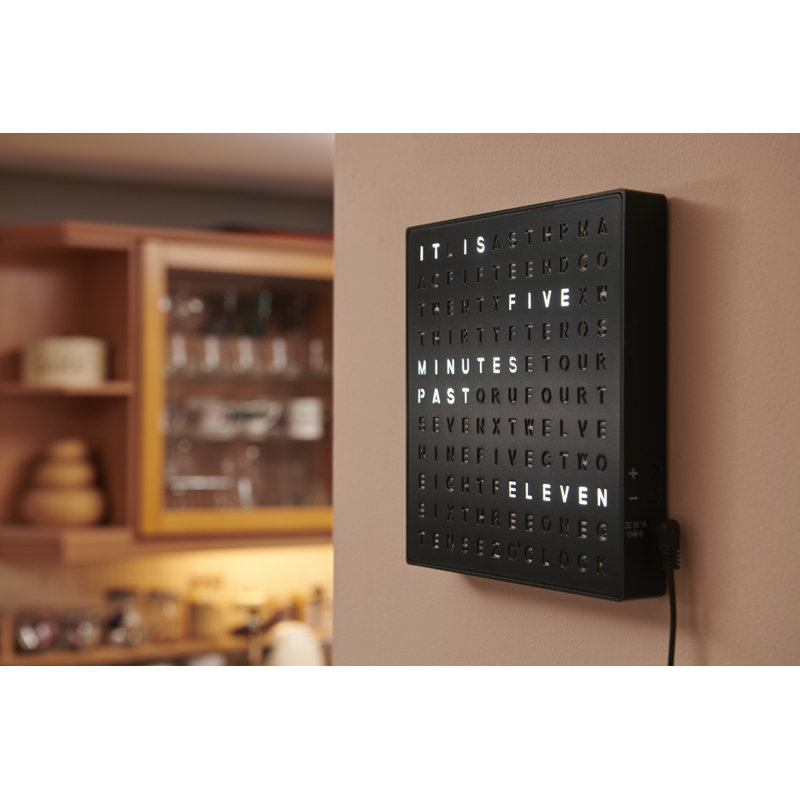 Digital Electric Tabletop Clock, Black