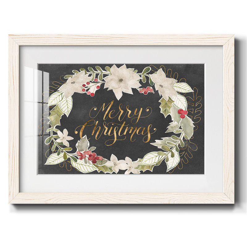 Gilded Christmas Collection A, reproduction encadrée sur papier, Blanc, H 14 po x l 20 po x P 1,5 po