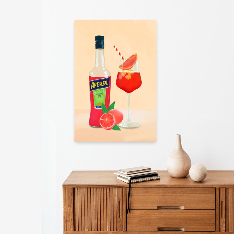 Art mural Aperol Spirz, H 24 po x l 16 po