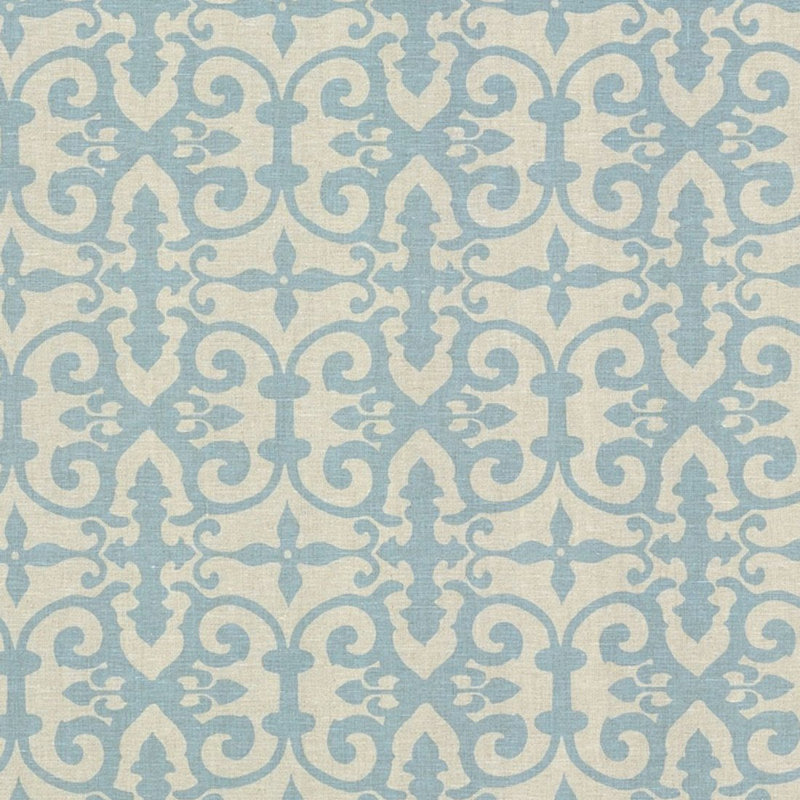 Tissu Schumacher x Veere Grenney Ferne Park, Bleu