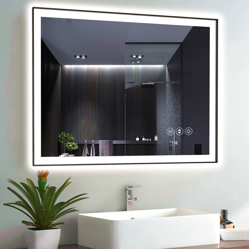 40X30 Inch Frameless LED Bathroom Mirror,Smart Mirror