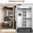 39.4'' W Closet System with Wooden Drawers and Hanging Rods-1189458388