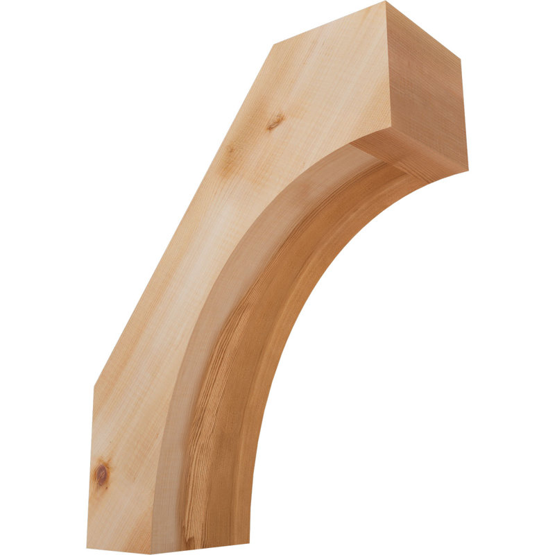 Westlake Knee Brace, Western Red Cedar, 18" H x 5.5" W x 14" D, Smooth