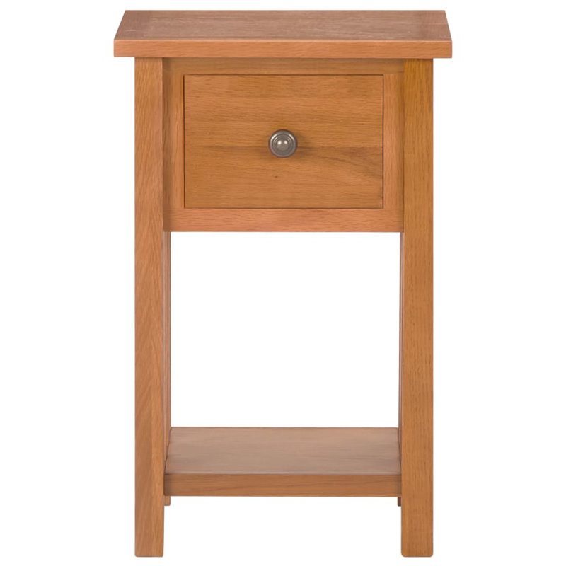 Table de bout en verre avec rangement