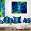  Coussin lombaire abstrait en verre coloré Fractal