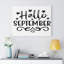 Hello September - Wrapped Canvas Print