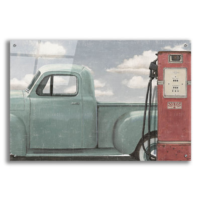  «Vintage Truck 2» par James Wiens, art mural en verre acrylique, 36 po x 24 po