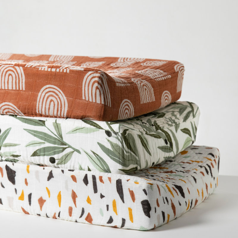 Olive Branches Changing Pad Cover