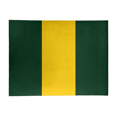 Tapis vert/jaune