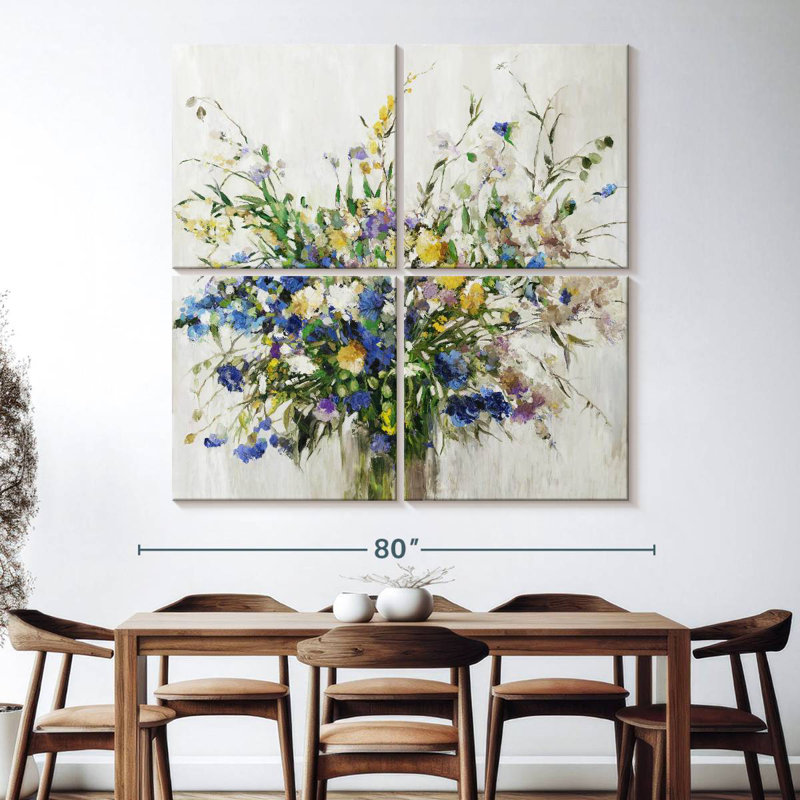 Harnek Wild Flower Bouquet, 74" H x 74" W