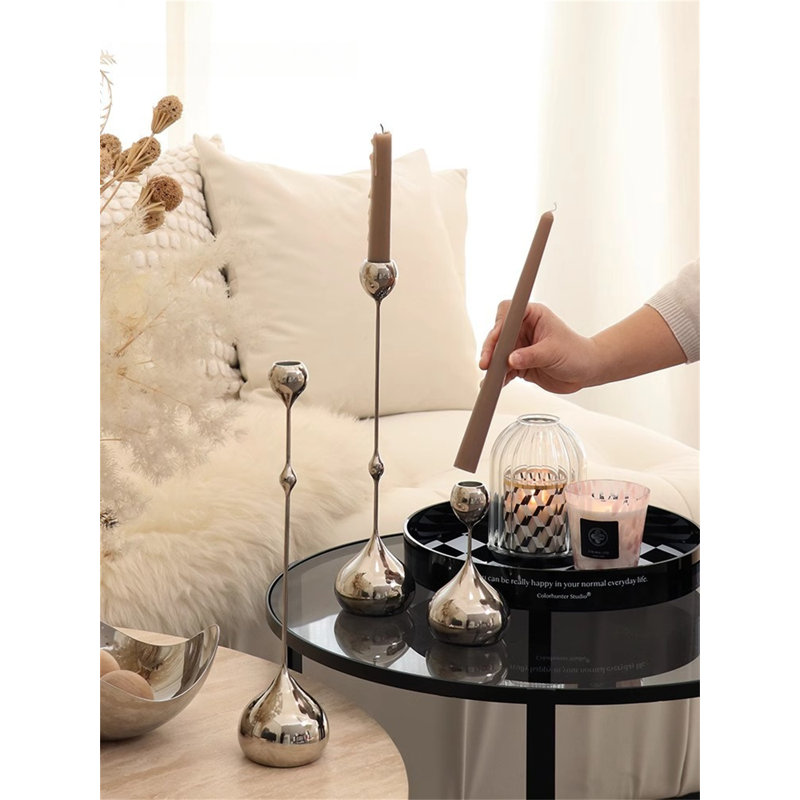 13.78'' H Metal Tabletop Candlestick