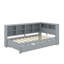 Lit de jour simple avec lit gigogne, tablette et port USB-488586984