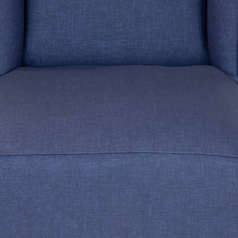 Andamo Kids 19.25'' Club Chair and Ottoman, Blue
