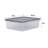 Wham 23.5L Box & Lid Pack of 6 Clear/Cool Grey