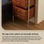 Commode à 6 tiroirs 21,26 po Vintage Brown