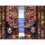 Tapis de couloir oriental super Kazak noué à la main bleu 2 pi 6 po x 6 pi 4 po