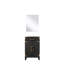 18 po Meuble-lavabo simple en chêne noir avec miroir 20 po