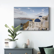 10x10 Canvas Painting Travel Through Art: Santorini, Greece 