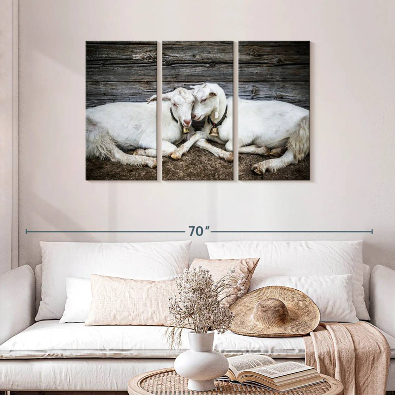 Brampt Goat Love, 28" H x 45" W