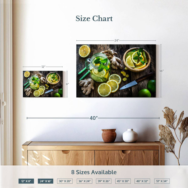 Yarlin Lemon Kitchen, 16" H x 24" W