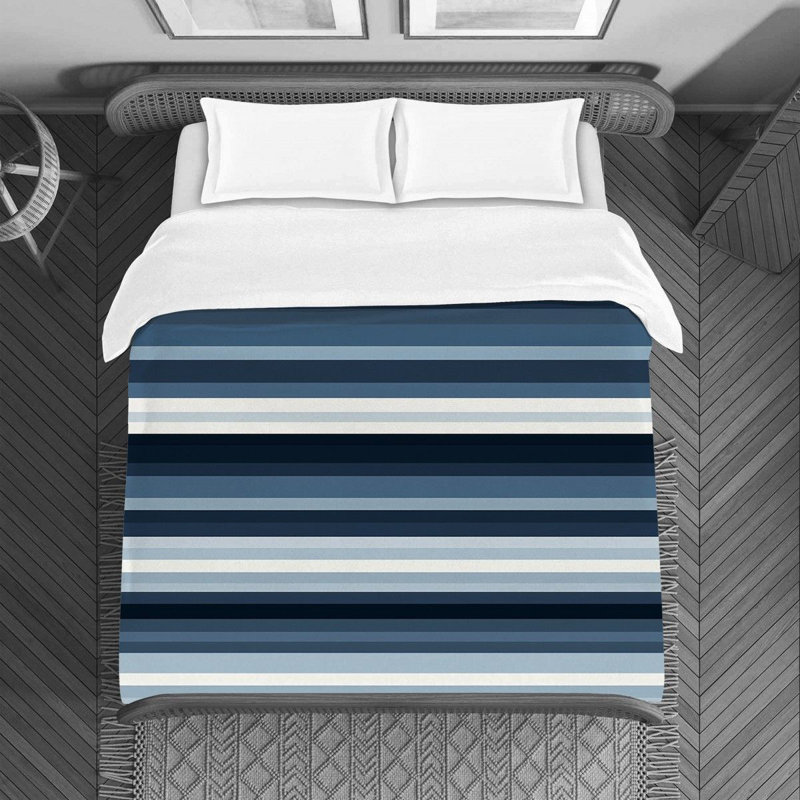 Polyester Striped Duvet Cover, Queen Duvet Cover