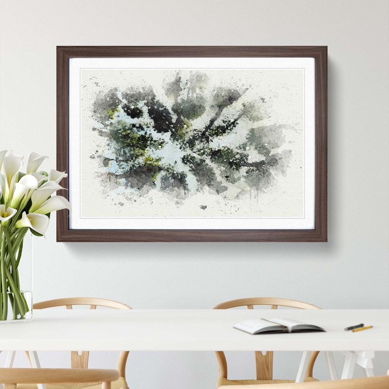 Tree Tops in Abstract - Framed Print, Walnut, 35cm H x 50cm W x 2cm D
