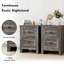 Table de chevet avec station de charge, table de bout Farmhouse -550906397