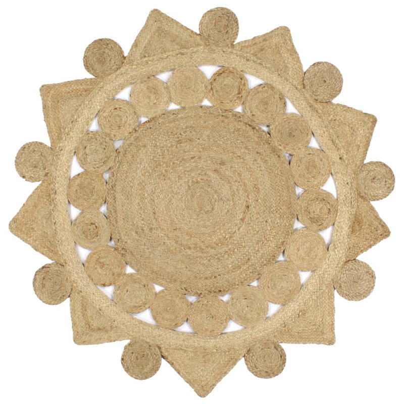 Sherley Geometric 120cm X 120cm Area Rug