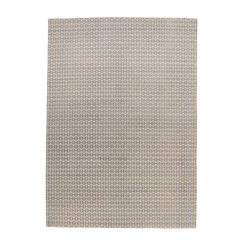 Gray Flatweave Silk Rug - 10' x 14'