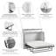 Armoire-lit avec matelas Arlex Murphy-95755074-95755075