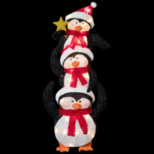 Lighted Displays Penguins Outdoor Christmas Decorations You'll