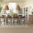 124 " Extendable Oak Rectangular Solid Wood Top with Solid Wood Base Dining Table