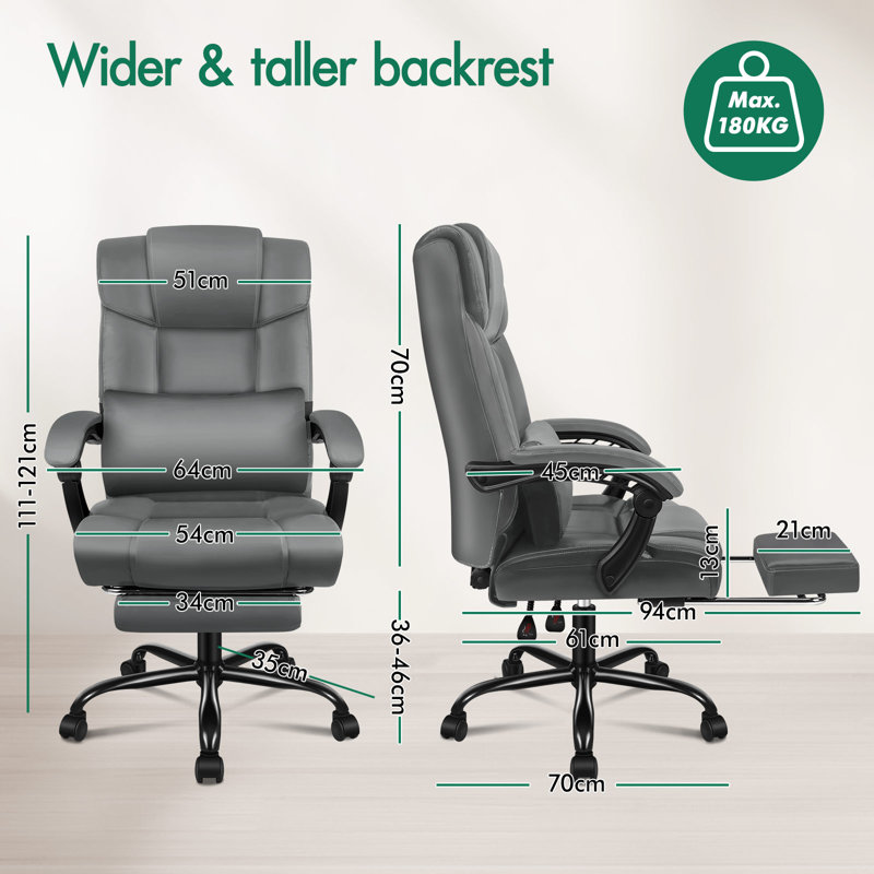 Algiers Office Chair, Grey