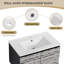 Meuble-lavabo simple 30 po avec comptoir en céramique Paydon